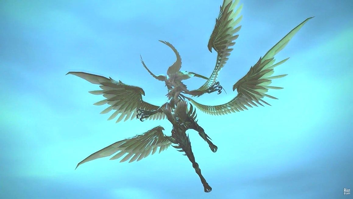 В этом ролике показаны битвы с разными "боссами" Final Fantasy 14...